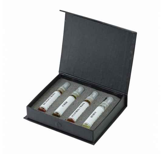 Discovery Set of Amor & Psyche, Pious, Tonka Tobacco and Sabah (10ML Each)